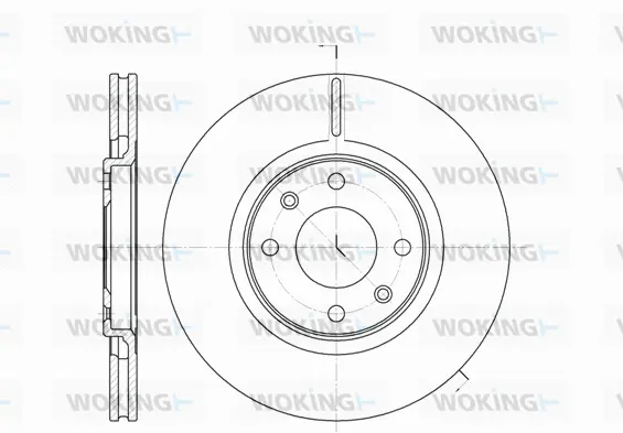 D6306.10 WOKING Тормозной диск (фото 1)