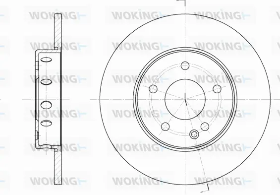 D6310.00 WOKING Тормозной диск (фото 1)