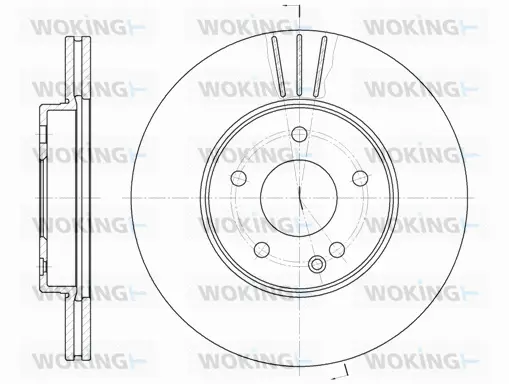 D6313.10 WOKING Тормозной диск (фото 1)