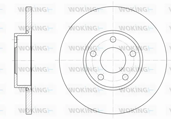 D6327.00 WOKING Тормозной диск (фото 1)
