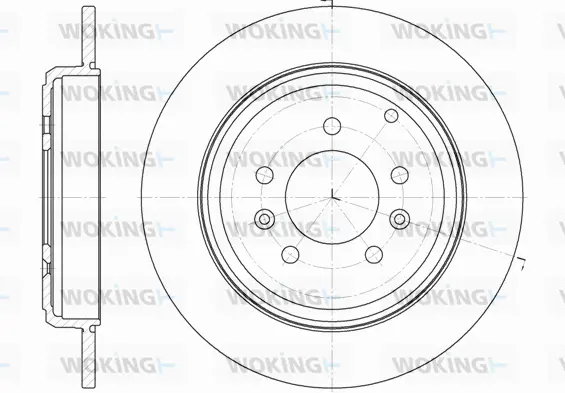 D6330.00 WOKING Тормозной диск (фото 1)