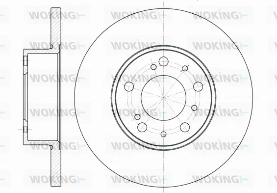 D6334.00 WOKING Тормозной диск (фото 1)