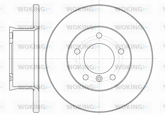 D6350.00 WOKING Тормозной диск (фото 1)