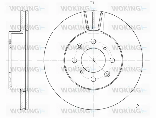 D6367.10 WOKING Тормозной диск (фото 1)