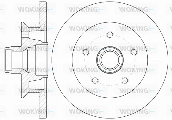 D6415.00 WOKING Тормозной диск (фото 1)