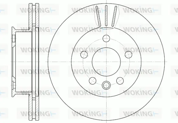 D6416.10 WOKING Тормозной диск (фото 1)