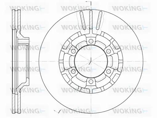 D6464.10 WOKING Тормозной диск (фото 1)
