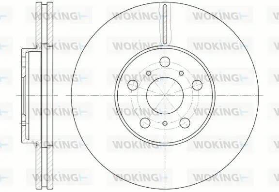 D6465.10 WOKING Тормозной диск (фото 1)
