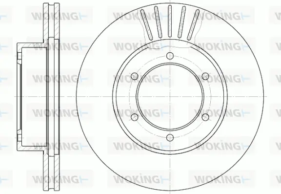D6501.10 WOKING Тормозной диск (фото 1)