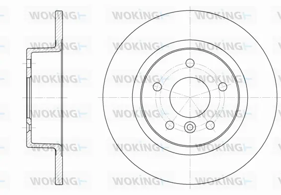 D6506.00 WOKING Тормозной диск (фото 1)