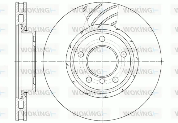 D6508.11 WOKING Тормозной диск (фото 1)