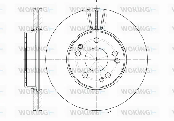 D6524.10 WOKING Тормозной диск (фото 1)