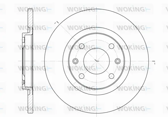 D6536.00 WOKING Тормозной диск (фото 1)