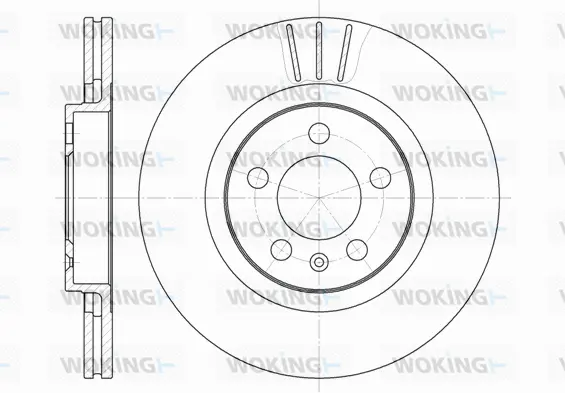 D6546.10 WOKING Тормозной диск (фото 1)