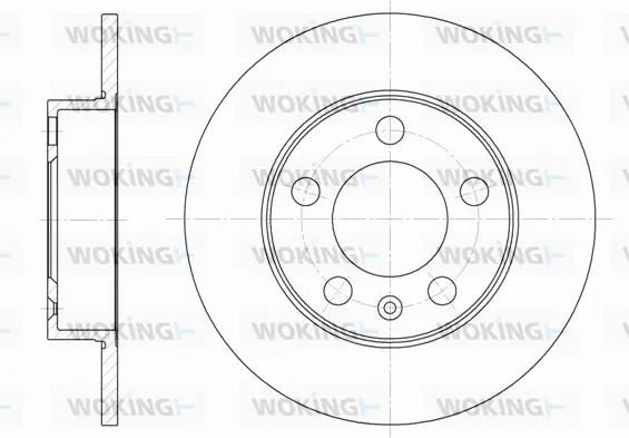 D6547.00 WOKING Тормозной диск (фото 1)
