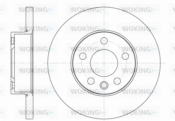 D6550.00 WOKING Тормозной диск (фото 1)