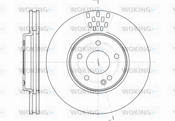D6556.10 WOKING Тормозной диск (фото 1)