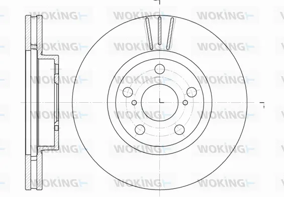D6577.10 WOKING Тормозной диск (фото 1)