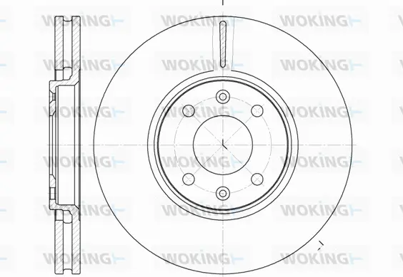D6587.10 WOKING Тормозной диск (фото 1)