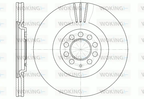 D6597.10 WOKING Тормозной диск (фото 1)