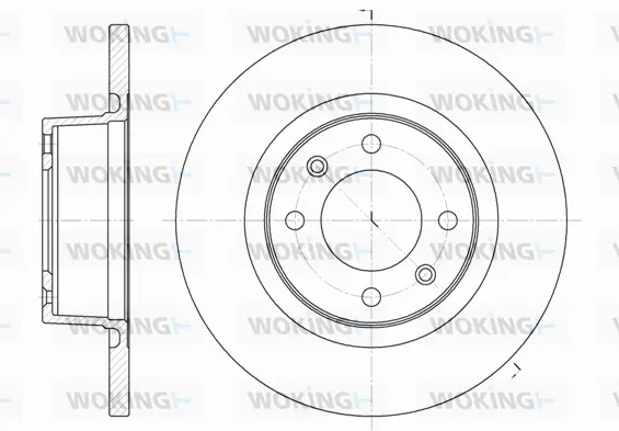 D6605.00 WOKING Тормозной диск (фото 1)