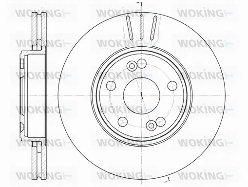 D6622.10 WOKING Тормозной диск (фото 1)