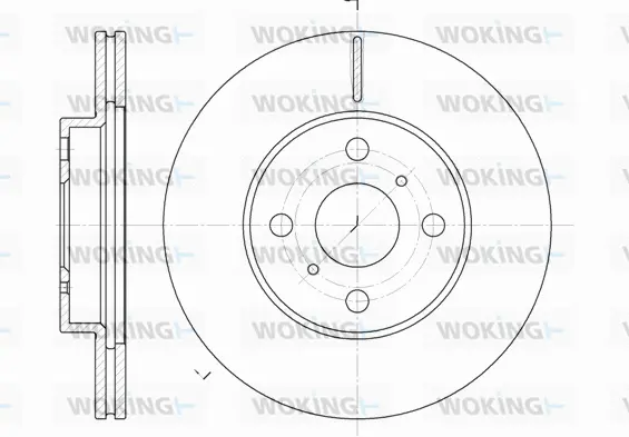 D6635.10 WOKING Тормозной диск (фото 1)