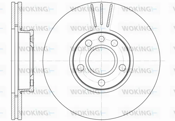 D6660.10 WOKING Тормозной диск (фото 1)