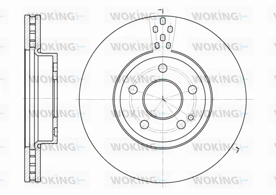 D6679.10 WOKING Тормозной диск (фото 1)