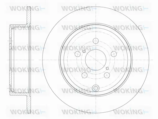 D6700.00 WOKING Тормозной диск (фото 1)