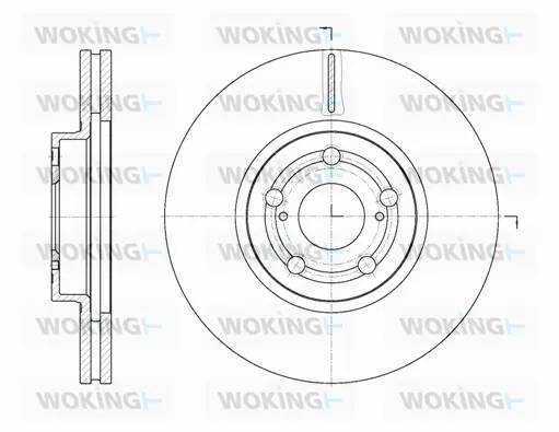 D6701.10 WOKING Тормозной диск (фото 1)