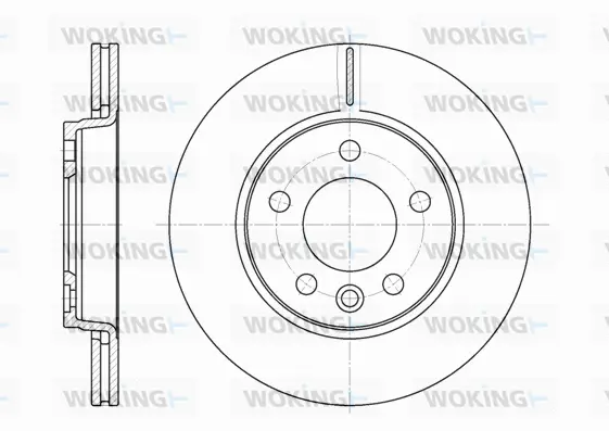 D6707.10 WOKING Тормозной диск (фото 1)