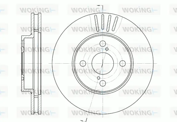 D6742.10 WOKING Тормозной диск (фото 1)