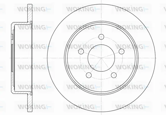 D6746.00 WOKING Тормозной диск (фото 1)