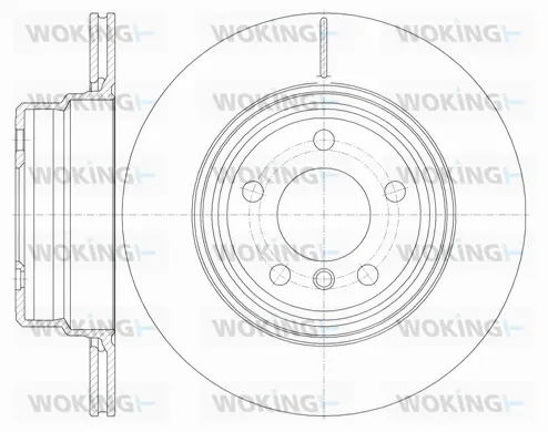 D6755.10 WOKING Тормозной диск (фото 1)