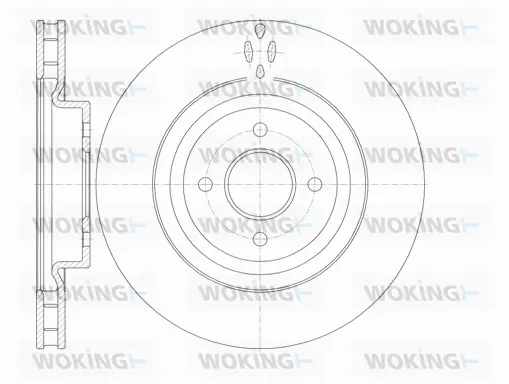D6771.10 WOKING Тормозной диск (фото 1)