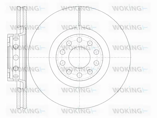 D6781.10 WOKING Тормозной диск (фото 1)