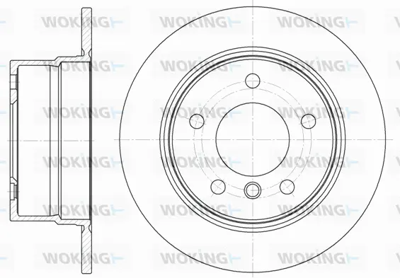 D6798.00 WOKING Тормозной диск (фото 1)