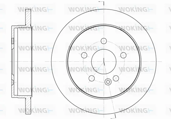 D6799.00 WOKING Тормозной диск (фото 1)
