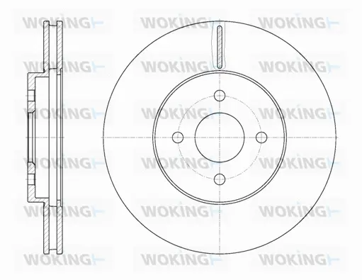 D6806.10 WOKING Тормозной диск (фото 1)