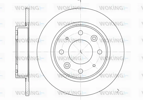 D6813.00 WOKING Тормозной диск (фото 1)