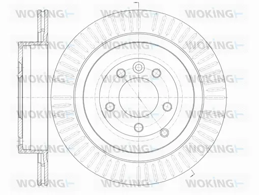 D6849.10 WOKING Тормозной диск (фото 1)