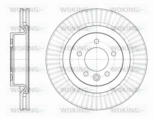 D6851.10 WOKING Тормозной диск (фото 1)