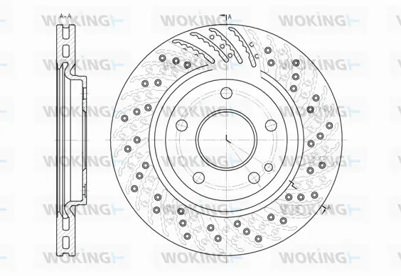 D6859.10 WOKING Тормозной диск (фото 1)