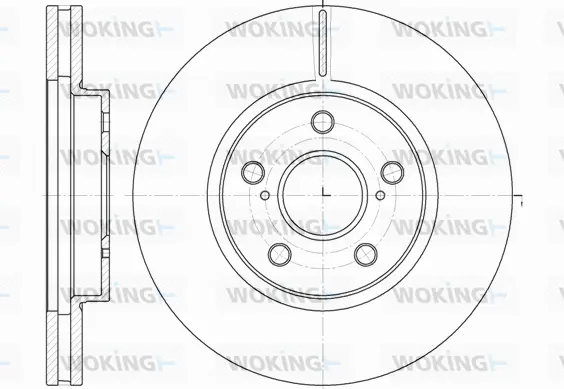 D6862.10 WOKING Тормозной диск (фото 1)