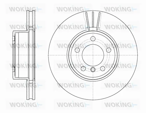 D6867.10 WOKING Тормозной диск (фото 1)