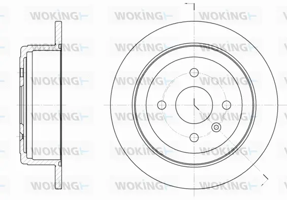 D6873.00 WOKING Тормозной диск (фото 1)