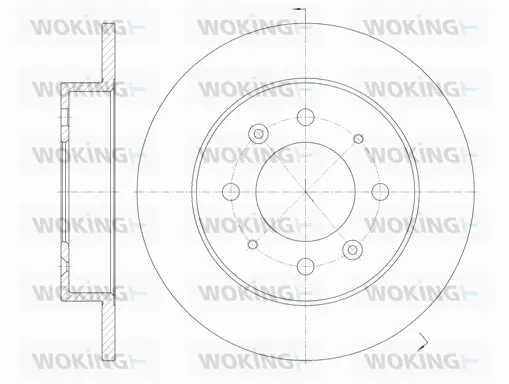 D6874.00 WOKING Тормозной диск (фото 1)