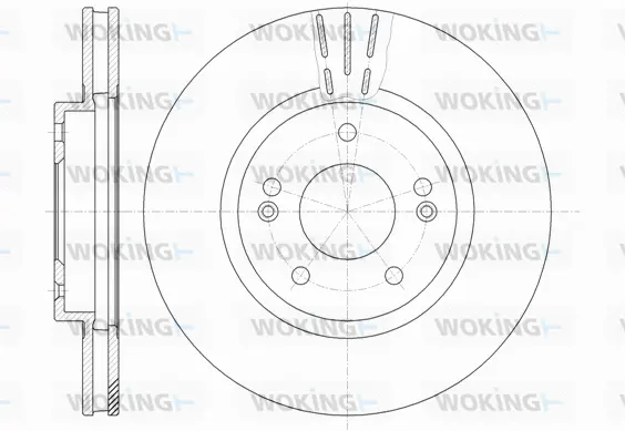 D6897.10 WOKING Тормозной диск (фото 1)