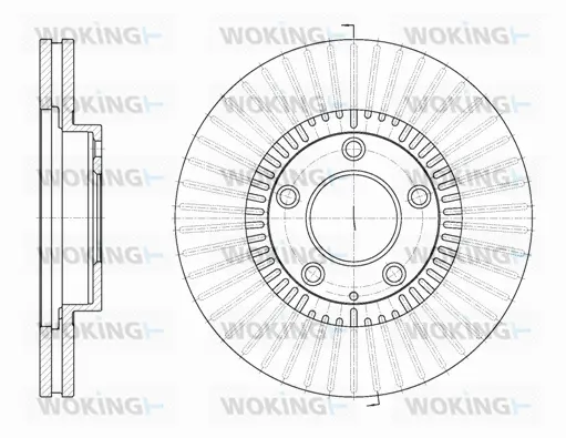 D6898.10 WOKING Тормозной диск (фото 1)